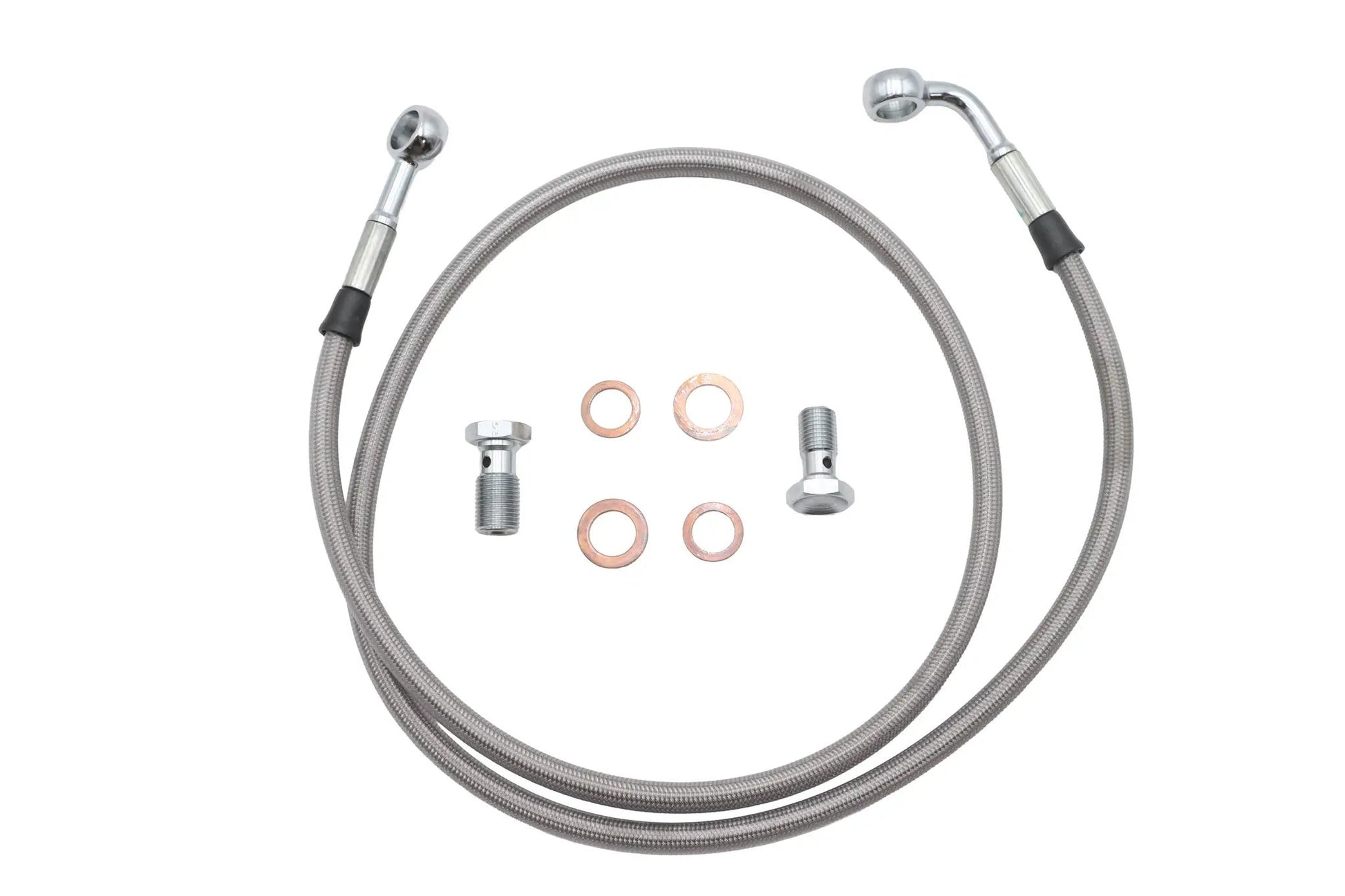 Ultima Stainless Steel Front Brake Hose Kit for Harley Davidson FXD (Part #47-522) by Ultima