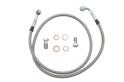 Ultima Stainless Steel Front Brake Hose Kit for Harley Davidson FXD (Part #47-522) by Ultima