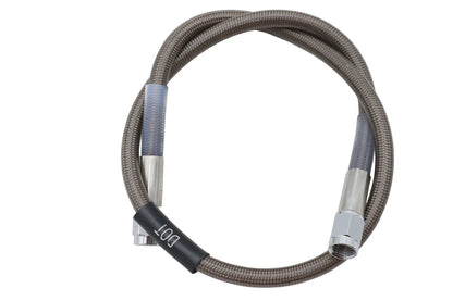 Edelbrock R58072S Stainless Steel Brake Hose – 23 Inch with Braided Teflon Inner and Chrome Swivel Ends by Edelbrock