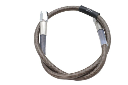 Edelbrock R58072S Stainless Steel Brake Hose – 23 Inch with Braided Teflon Inner and Chrome Swivel Ends by Edelbrock