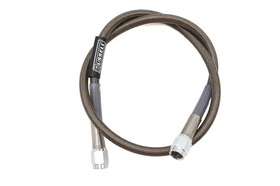 Edelbrock R58082S Stainless Steel Brake Hose – 25 Inch with High Performance #3 Braided Teflon Inner for Motorcycle and Automotive Applications by Edelbrock