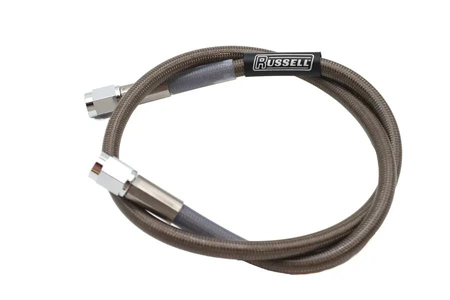 Edelbrock R58082S Stainless Steel Brake Hose – 25 Inch with High Performance #3 Braided Teflon Inner for Motorcycle and Automotive Applications by Edelbrock