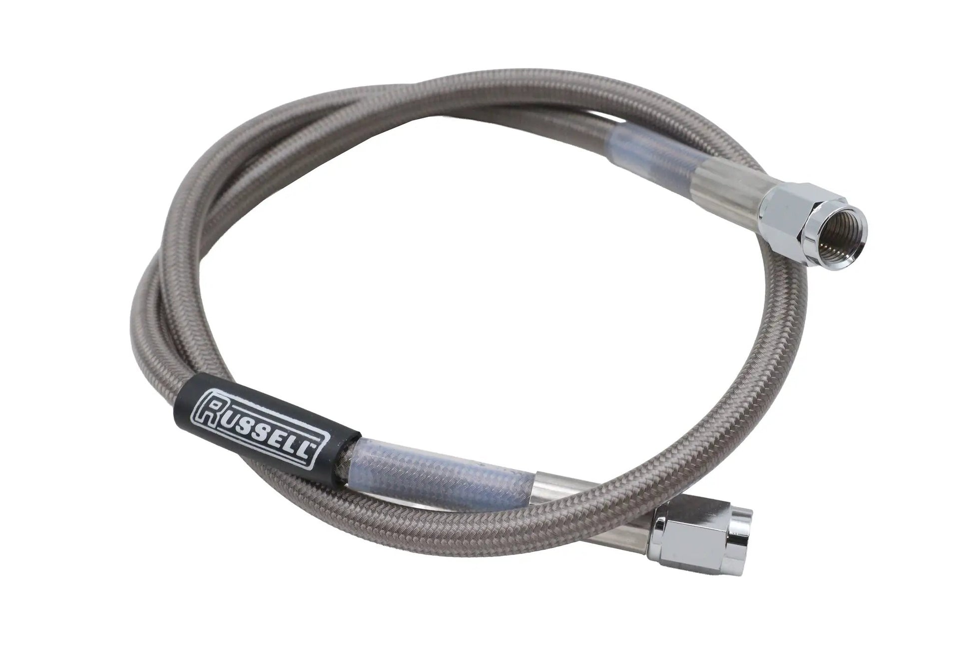 Edelbrock R58102S Stainless Steel Brake Hose - 28 Inch with Teflon Inner and Chrome Swivel Ends by Edelbrock