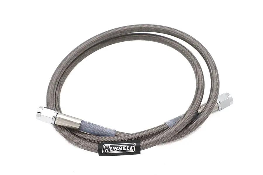 Edelbrock R58142S Stainless Steel Brake Hose – 38 Inch with Teflon Inner and Chrome Swivel Ends by Edelbrock