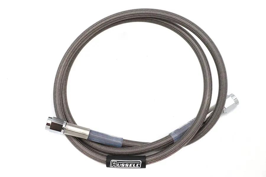 Edelbrock R58142S Stainless Steel Brake Hose – 38 Inch with Teflon Inner and Chrome Swivel Ends by Edelbrock