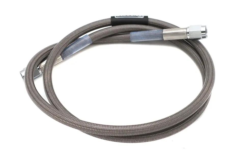 Edelbrock R58142S Stainless Steel Brake Hose – 38 Inch with Teflon Inner and Chrome Swivel Ends by Edelbrock