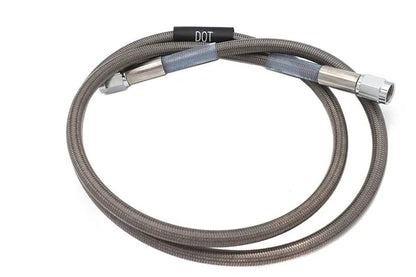 Edelbrock R58142S Stainless Steel Brake Hose – 38 Inch with Teflon Inner and Chrome Swivel Ends by Edelbrock