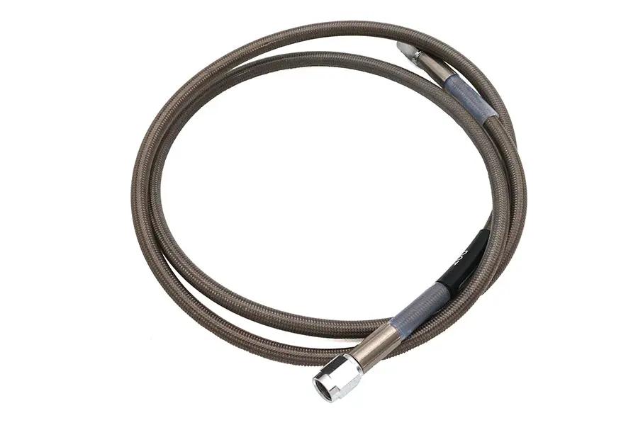 Edelbrock R58192S Stainless Steel Brake Hose – 45 Inch with Braided Teflon Core and Chrome Swivel Ends by Edelbrock