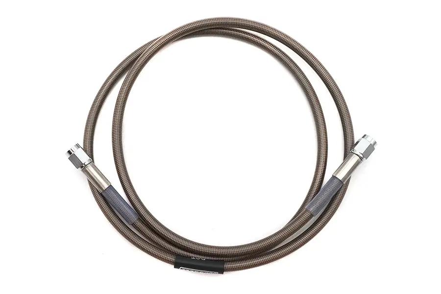 Edelbrock R58202S Stainless Steel Brake Hose - 50 Inch with High Performance Teflon Inner and Chrome Swivel Ends by Edelbrock
