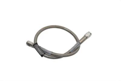 Edelbrock R58212S Stainless Steel Brake Hose - 18 Inch with High-Performance Teflon Inner and Chrome Swivel Ends by Edelbrock