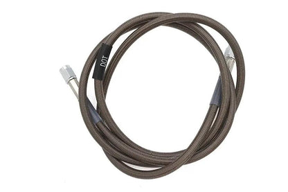 Edelbrock R58282S 58-inch Stainless Steel Brake Hose with Teflon Inner and Chrome Swivel Ends by Edelbrock