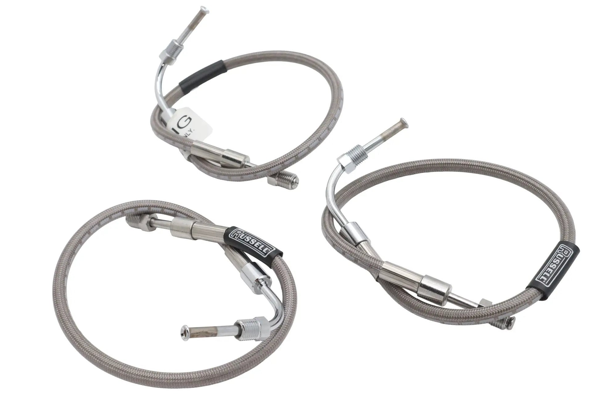 Edelbrock R08703S Stainless Steel Front Brake Hose Kit for Harley Davidson 1977-1979 by Edelbrock