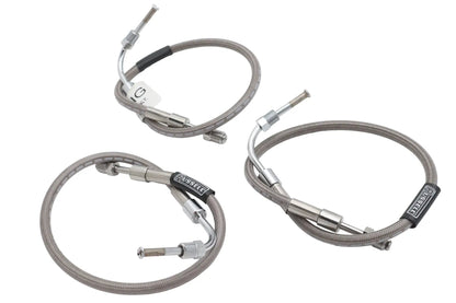 Edelbrock R08703S Stainless Steel Front Brake Hose Kit for Harley Davidson 1977-1979 by Edelbrock