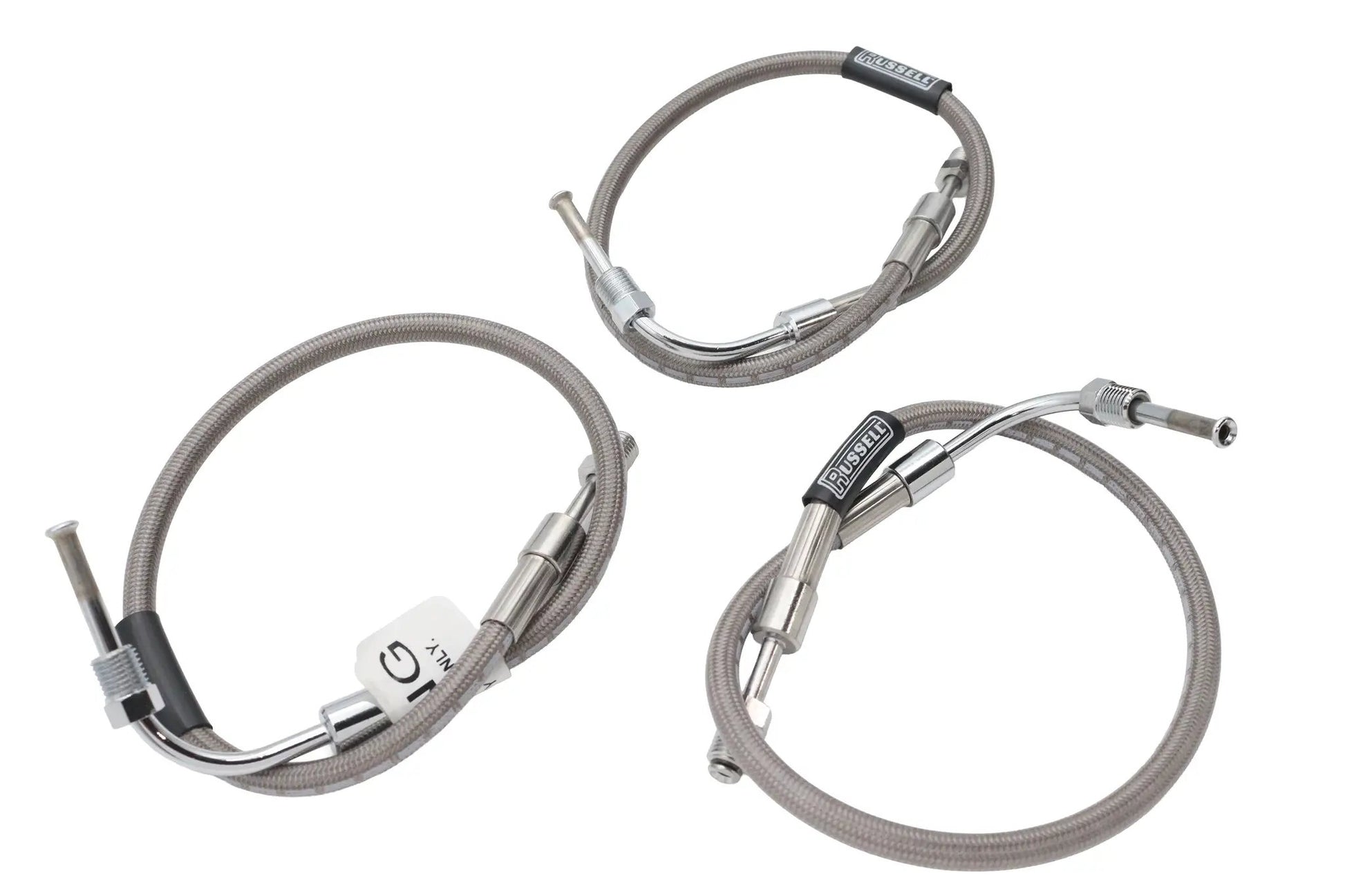 Edelbrock R08703S Stainless Steel Front Brake Hose Kit for Harley Davidson 1977-1979 by Edelbrock