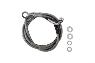 Edelbrock R08722DS Stainless Steel Front Brake Hose – 44 Inch for Harley Davidson FXR and XLH Models by Edelbrock