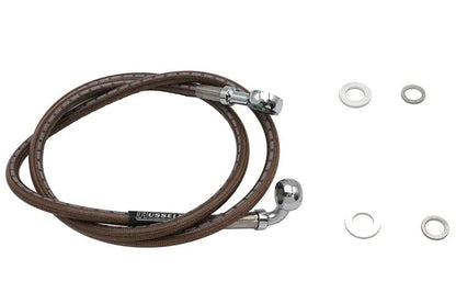 Edelbrock R08746DS Stainless Steel Front Brake Hose for Harley Davidson (45-7/8 inch) by Edelbrock
