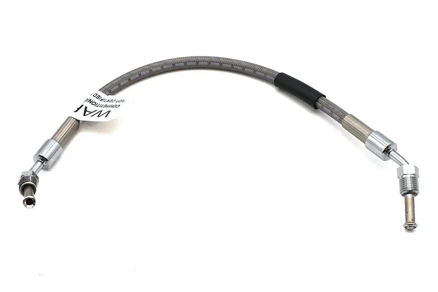 Edelbrock R08801S Stainless Steel Rear Brake Hose – 13-3/8 Inch for Harley Davidson XLS and XL Models by Edelbrock