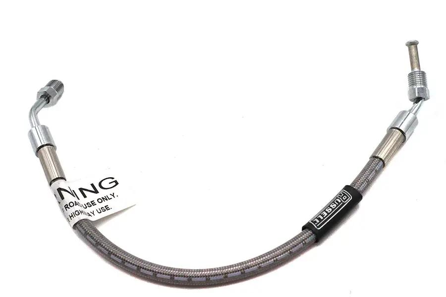 Edelbrock R08801S Stainless Steel Rear Brake Hose – 13-3/8 Inch for Harley Davidson XLS and XL Models by Edelbrock
