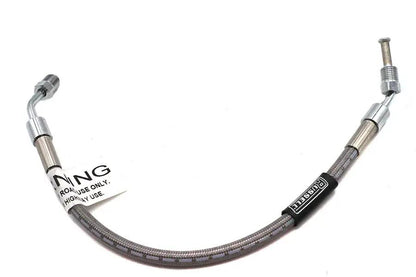 Edelbrock R08801S Stainless Steel Rear Brake Hose – 13-3/8 Inch for Harley Davidson XLS and XL Models by Edelbrock