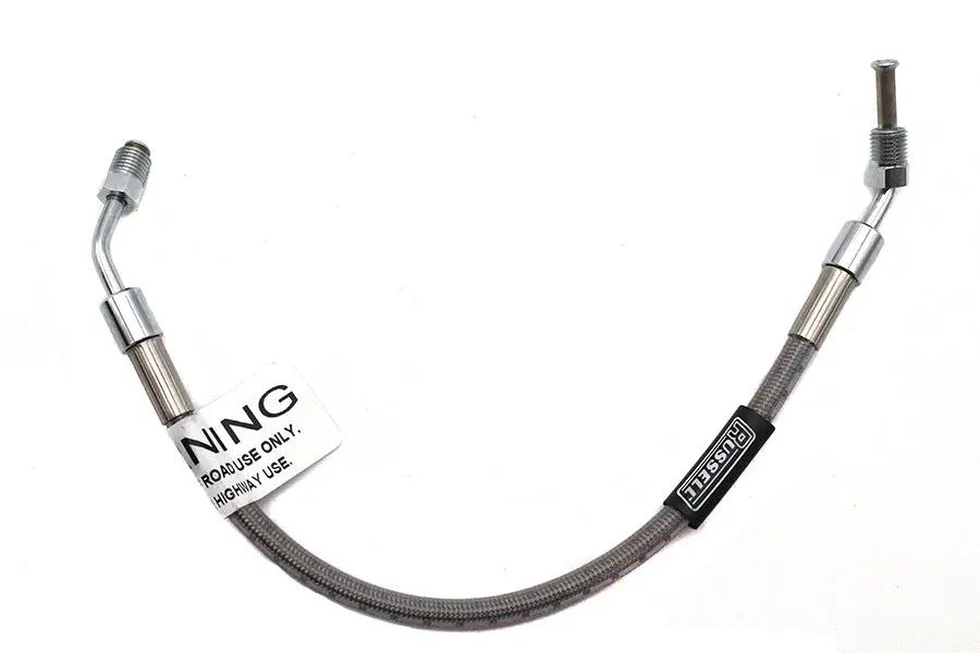 Edelbrock R08801S Stainless Steel Rear Brake Hose – 13-3/8 Inch for Harley Davidson XLS and XL Models by Edelbrock