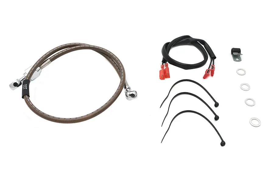 Russell Stainless Steel Rear Brake Hose 29-3/8 Inch for Harley Davidson XLH by Russell