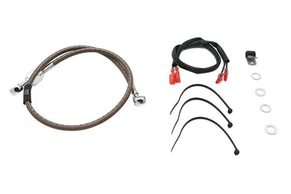 Russell Stainless Steel Rear Brake Hose 29-3/8 Inch for Harley Davidson XLH by Russell