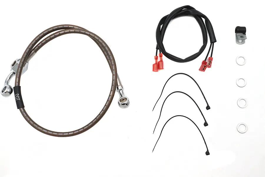 Russell Stainless Steel Rear Brake Hose 29-3/8 Inch for Harley Davidson XLH by Russell