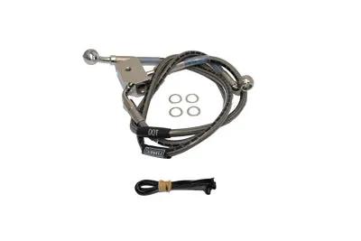 Russell Stainless Steel Rear Brake Hoses (20 inch and 19½ inch) for Harley Davidson by Russell