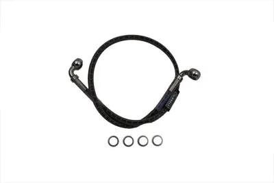 Russell Stainless Steel 24-3/8 inch Rear Brake Hose for Harley Davidson FLT & FLHT by Russell