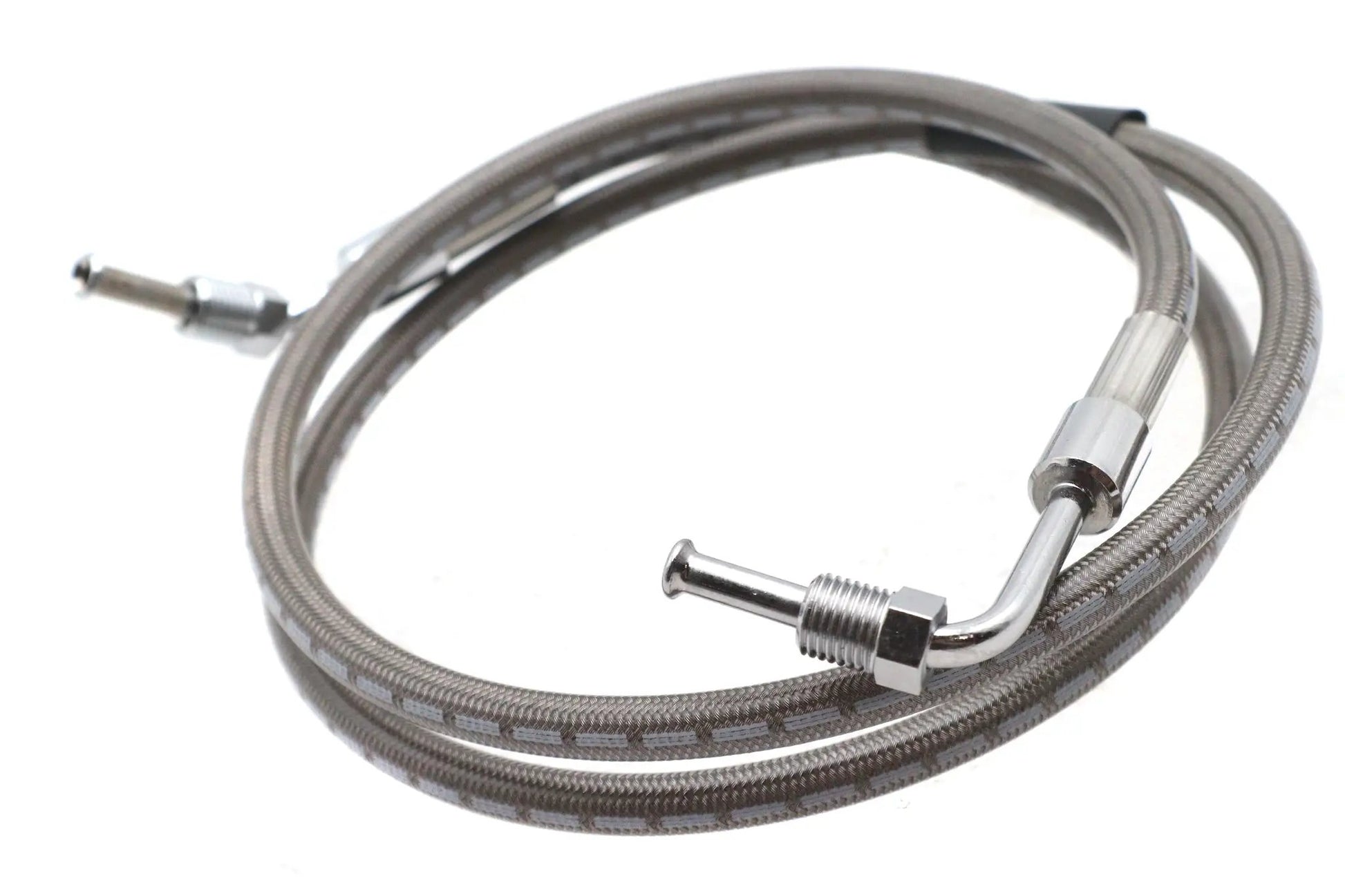 Russell Stainless Steel 43-1/4 Inch Front Brake Hose for Harley Davidson XL Models by Russell