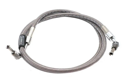 Russell Stainless Steel 47-1/4 inch Front Brake Hose for Harley Davidson FXE and XL Models by Russell