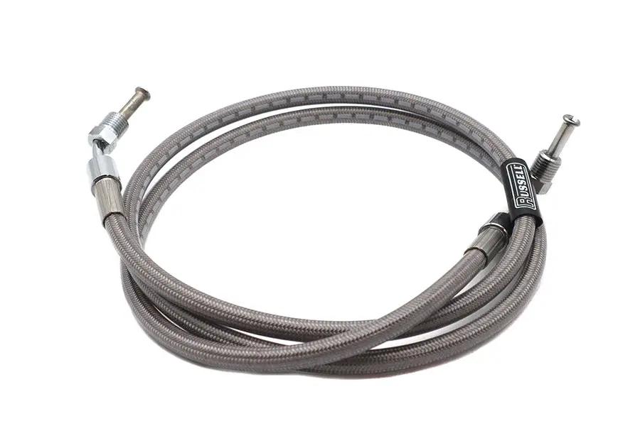 Russell Stainless Steel 47-1/4 inch Front Brake Hose for Harley Davidson FXE and XL Models by Russell