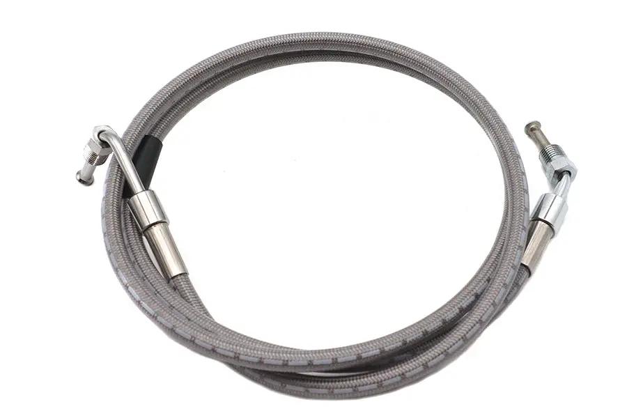 Russell Stainless Steel 47-1/4 inch Front Brake Hose for Harley Davidson FXE and XL Models by Russell