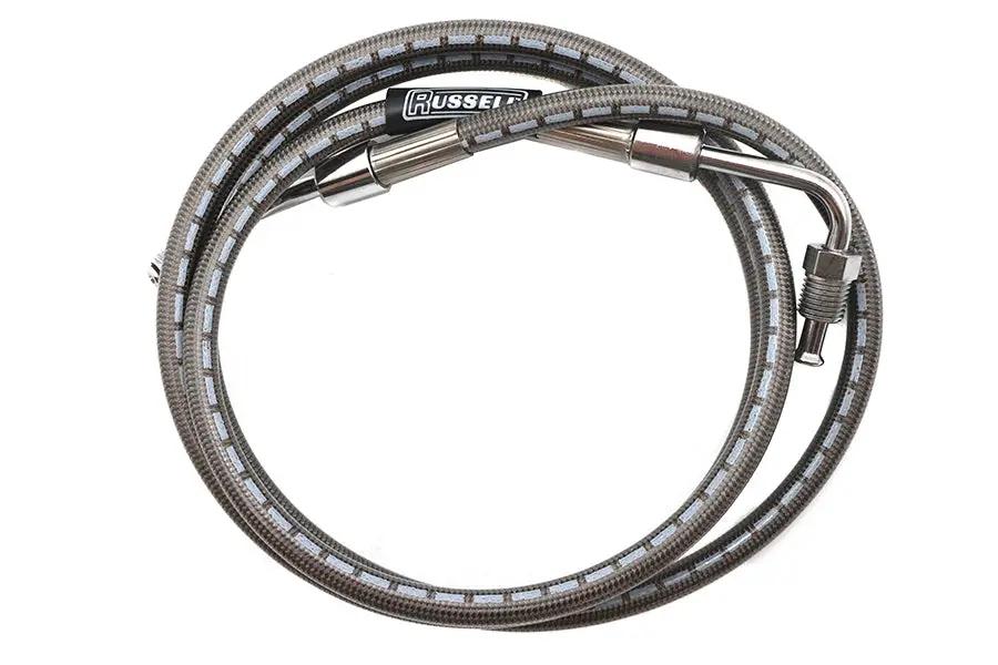 Russell Stainless Steel 51 inch Front Brake Hose for Harley Davidson FX and XL Models by Russell