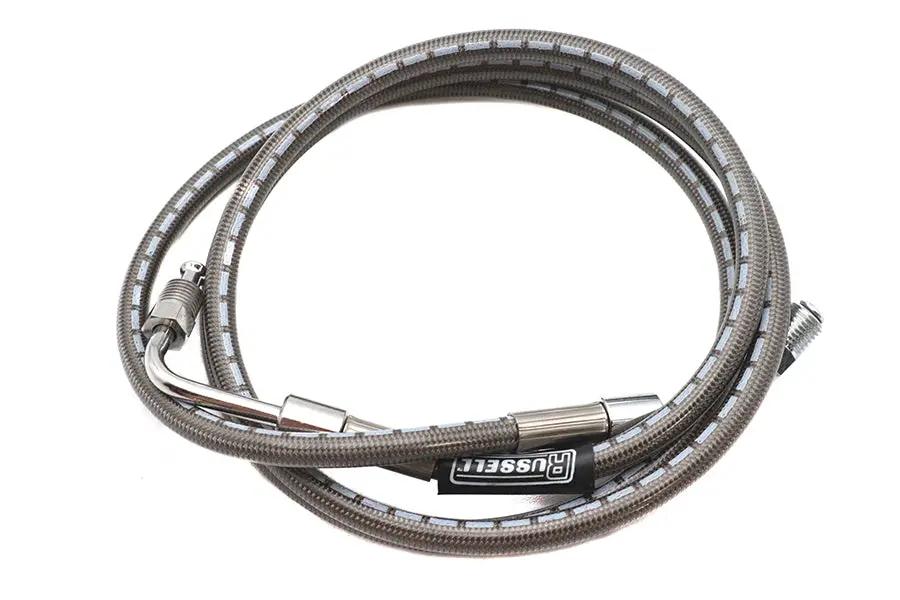 Russell Stainless Steel 51 inch Front Brake Hose for Harley Davidson FX and XL Models by Russell