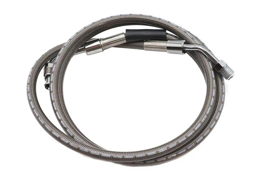 Russell Stainless Steel 51 inch Front Brake Hose for Harley Davidson FX and XL Models by Russell