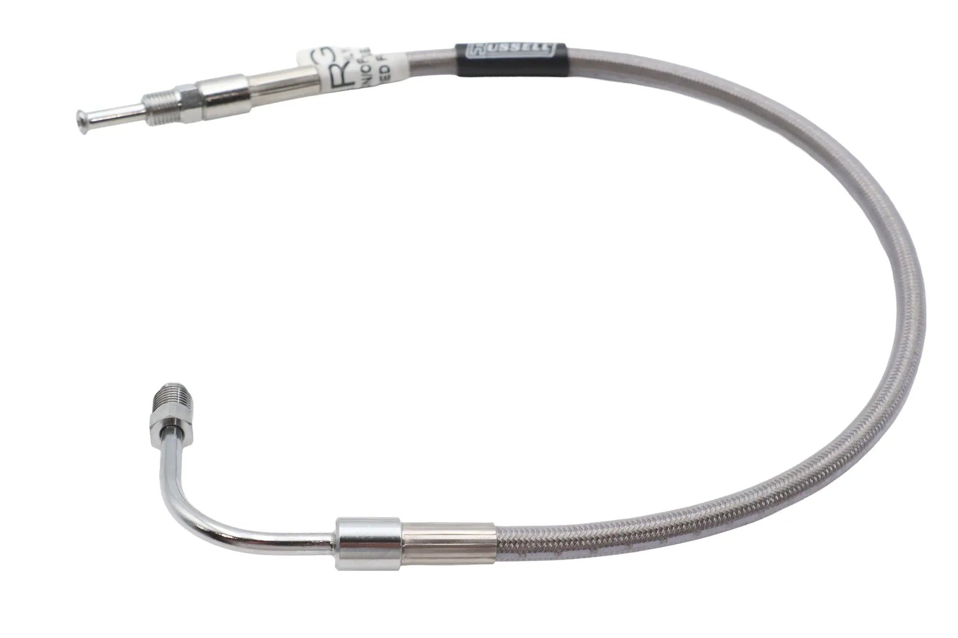 Edelbrock Stainless Steel 19 inch Front Brake Hose for Harley Davidson FX and FXE Models by Edelbrock