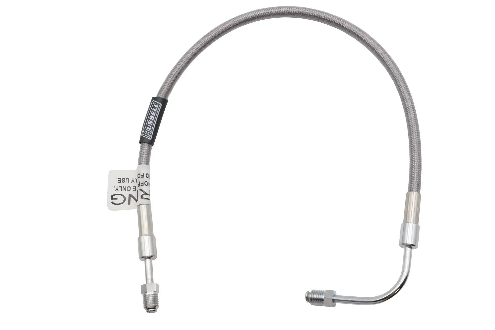 Edelbrock Stainless Steel 19 inch Front Brake Hose for Harley Davidson FX and FXE Models by Edelbrock