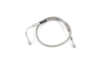 Edelbrock Stainless Steel 27 inch Front Brake Hose for Harley Davidson FX, FXE, XLH, XLCH 1978-1979 by Edelbrock