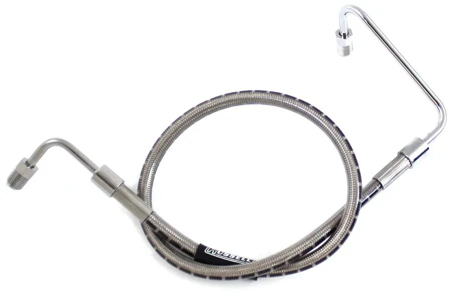 Russell Stainless Steel 22.5 Inch Front Brake Hose for 1980 Harley Davidson FX by Russell