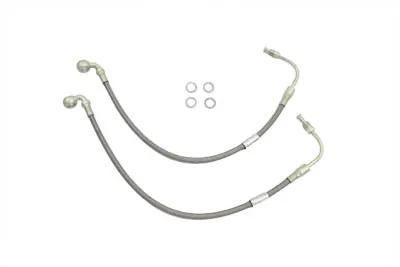 Edelbrock R08958S 16-inch Stainless Steel Lower Brake Hose for Harley Davidson FXRT & FXRD by Edelbrock