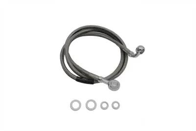 Edelbrock R08987S Stainless Steel Front Brake Hose - 46-1/2 Inch for Harley Davidson FLST by Edelbrock