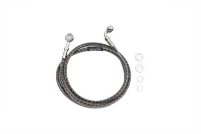 Edelbrock R08989S Stainless Steel Front Brake Hose, 48-1/2 Inch for Harley Davidson FLST by Edelbrock