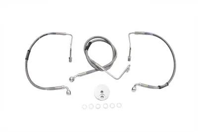 Edelbrock R08999S Stainless Steel Front Brake Hose for Harley Davidson FLHR (33-1/4 inch) by Edelbrock