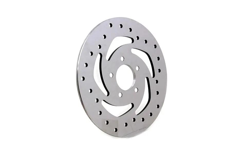 V-Twin 10-1/2 Inch Drilled Rear Brake Disc for Harley Davidson XL Models by V-Twin