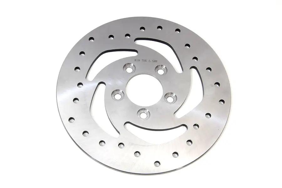 V-Twin 10-1/2 Inch Drilled Rear Brake Disc for Harley Davidson XL by V-Twin