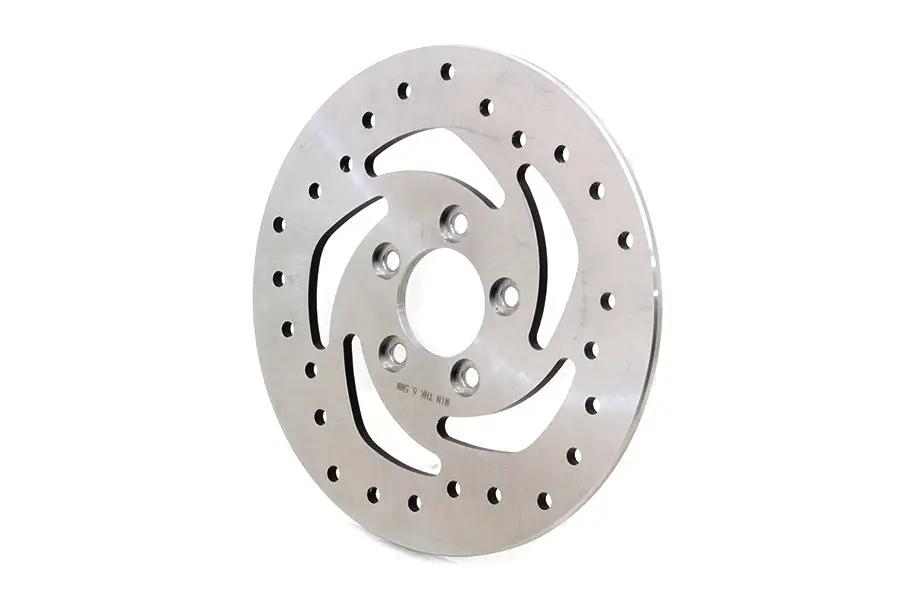 V-Twin 10-1/2 Inch Drilled Rear Brake Disc for Harley Davidson XL by V-Twin
