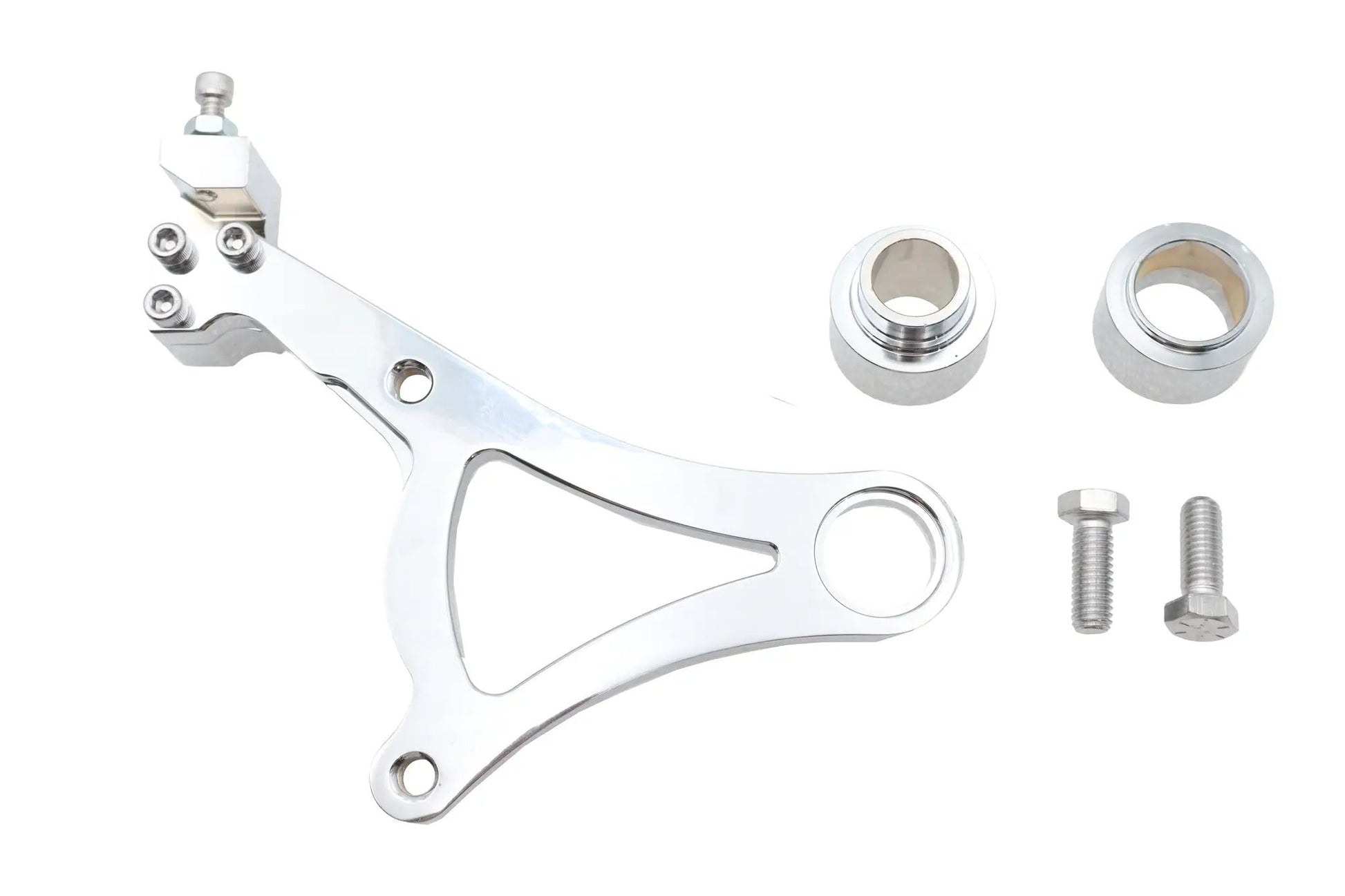 Ultima Chrome Rear Caliper Bracket for Harley Davidson FXST Models (Part #90-883) by Ultima