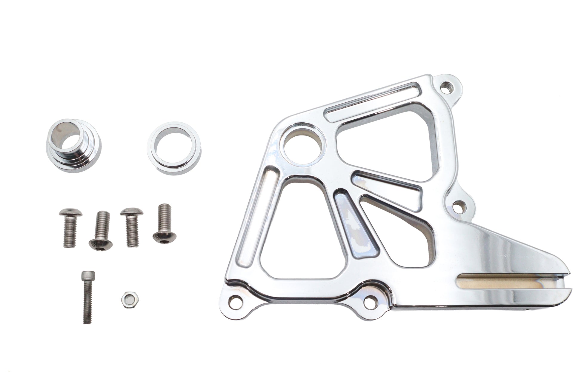 Ultima Dual Rear Caliper Bracket Chrome for Harley Davidson FXST (Part #90-828)
