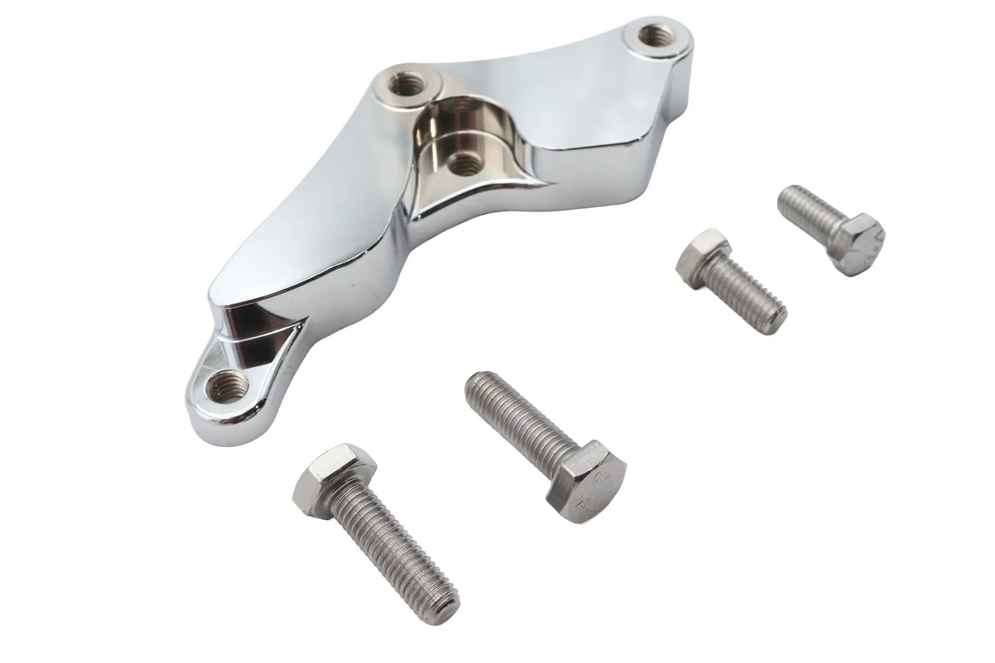Ultima Front Caliper Bracket Left Side Chrome for Harley Davidson FXST with 11-1/2 inch Brake Discs by Ultima